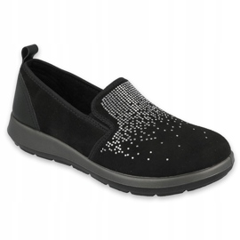 Scarpe da donna Befado 156D004 nero argento 1