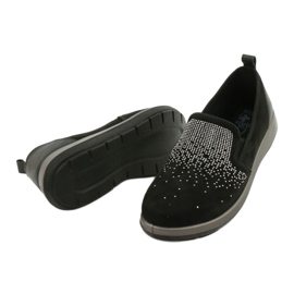 Scarpe da donna Befado 156D004 nero d'argento 4