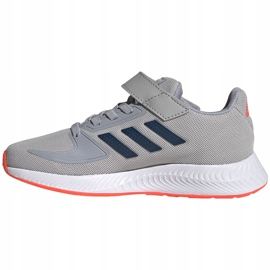 Scarpe da bambino Adidas Runfalcon 2.0 grigie FZ0115 arancia grigio 1