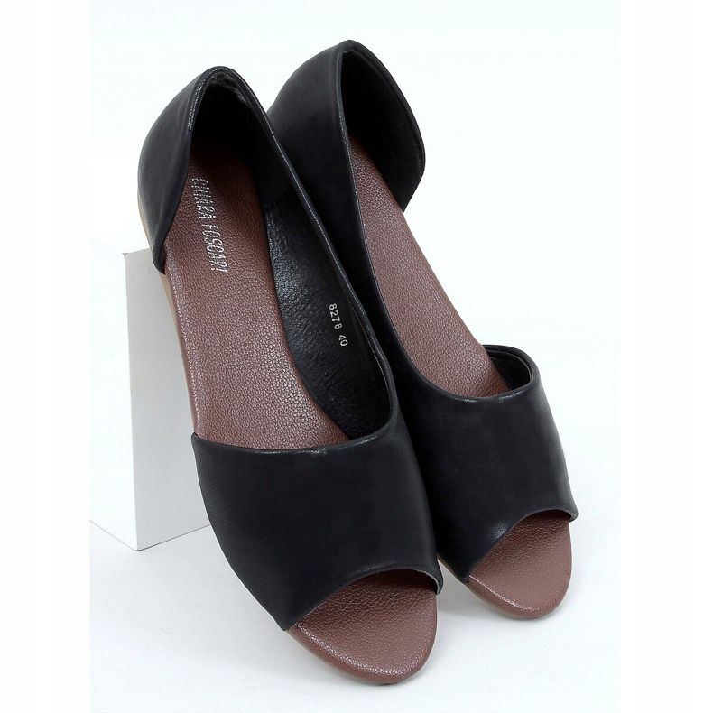 Ballerine con cut out nere 8278 Black nero 1
