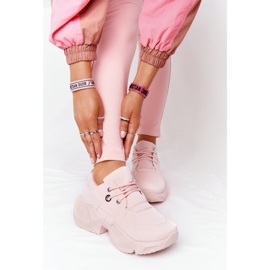 PS1 Sneakers da donna su una massiccia suola rosa frizzante 2
