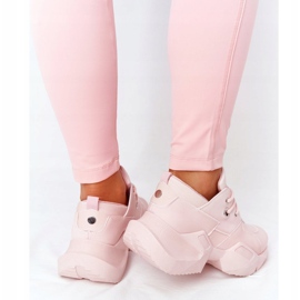 PS1 Sneakers da donna su una massiccia suola rosa frizzante 1