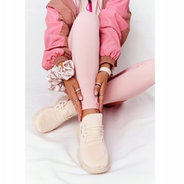 PS1 Sneakers da donna su una massiccia suola beige frizzante 1