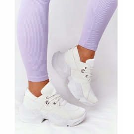 PS1 Sneakers da donna su una suola massiccia Bubbly White bianca 2