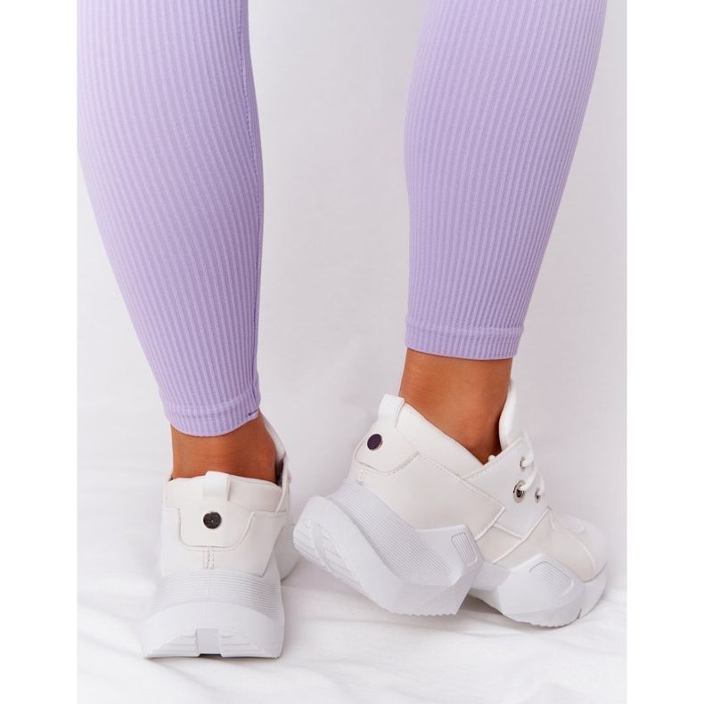 PS1 Sneakers da donna su una suola massiccia Bubbly White bianca 1