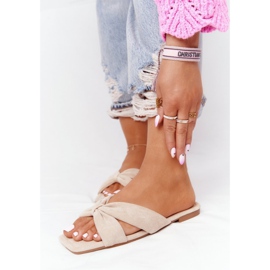 PS1 Pantofole Velour da Donna Beige Vanilla Sky 2