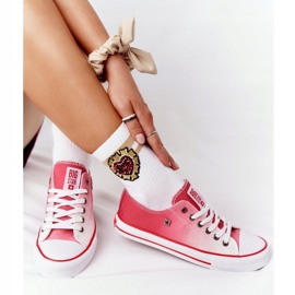 Sneakers da donna Big Star HH274130 Ombre Red bianca 1