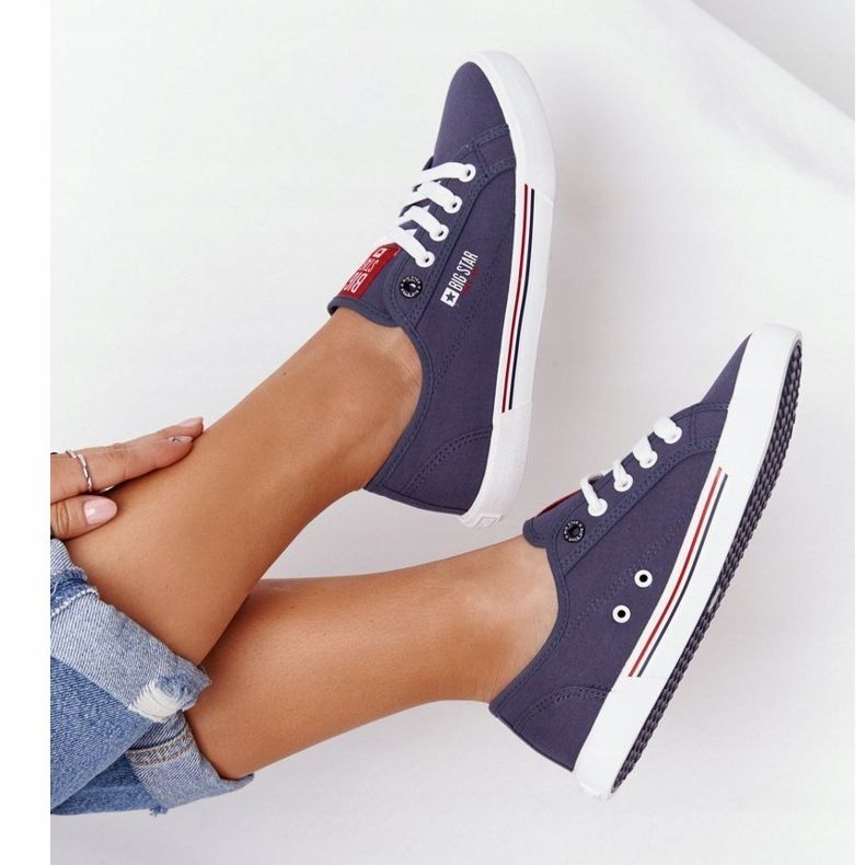 Sneakers da donna Big Star HH274063 Blu Navy 2