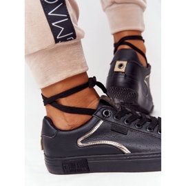 Sneakers da donna in pelle Big Star HH274078 Nero-Argento 1