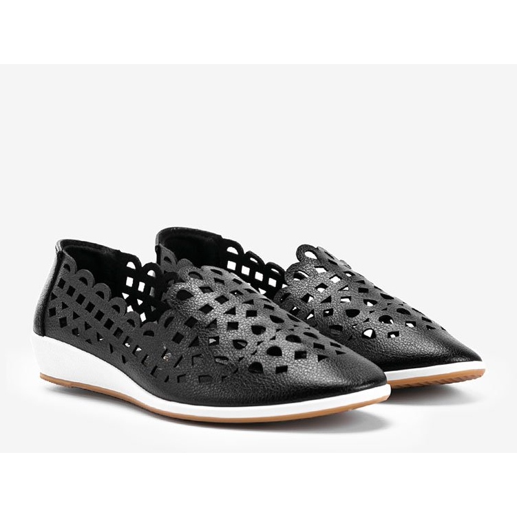 Sneakers nere traforate di Brandi nero 1