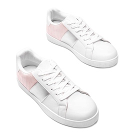 Sneakers Haille bianche e rosa pastello bianca 1