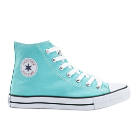 Sneakers alla caviglia blu di Chasity 1