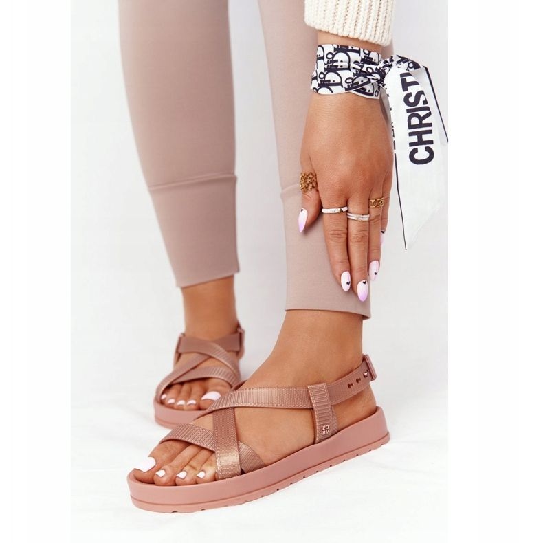 Sandali di gomma profumati ecologici ZAXY HH285167 Nudo beige rosa 2