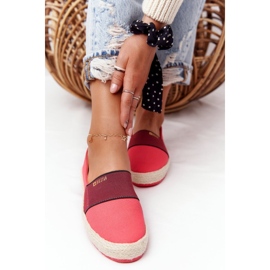 Espadrillas rosse su suola intrecciata Big Star HH274478 rosso 1