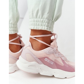 Scarpe sportive da donna Memory Foam Big Star HH274811 Rosa 1