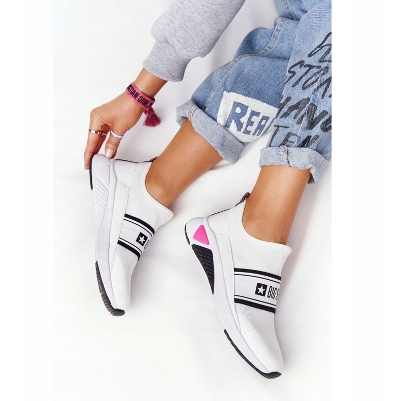 Scarpe Sportive Slip-On Memory Foam Big Star HH274538 Bianco 1
