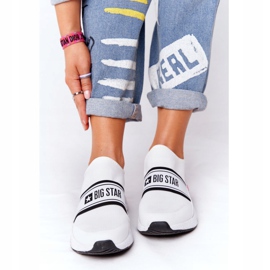 Scarpe Sportive Slip-On Memory Foam Big Star HH274538 Bianco bianca 2