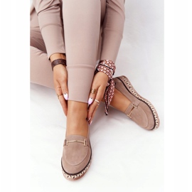 Mocassini Sulla Piattaforma Beige Laura Messi 2284 1