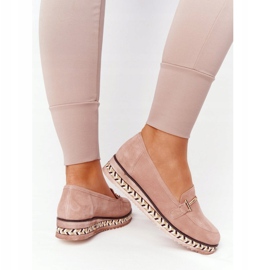 Mocassini Sulla Piattaforma Laura Messi 2284 Rosa 1