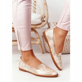 Mocassini Donna Sergio Leone MK700 Oro beige verde d'oro 1