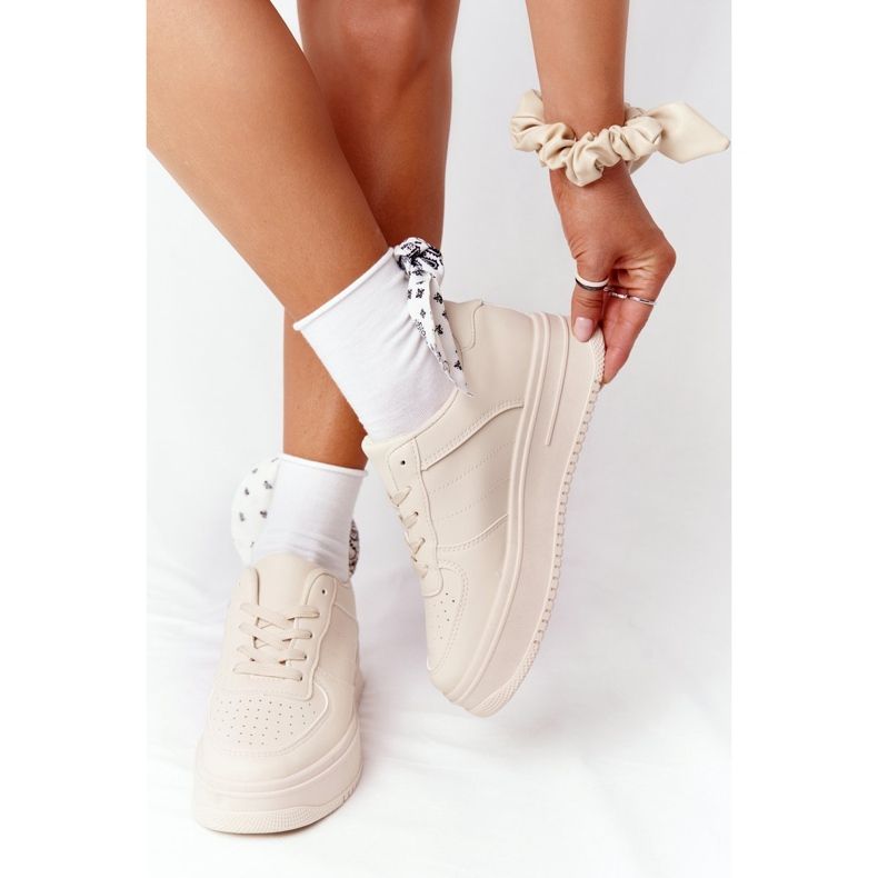 PS1 Scarpe Sportive Da Donna Sulla Piattaforma Beige This Is Me 1