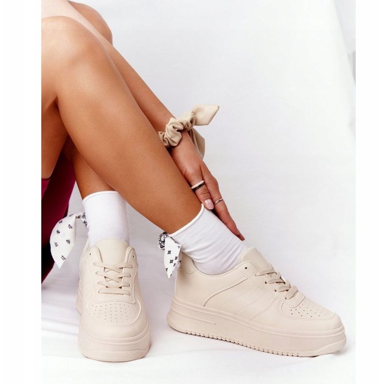 PS1 Scarpe Sportive Da Donna Sulla Piattaforma Beige This Is Me 2
