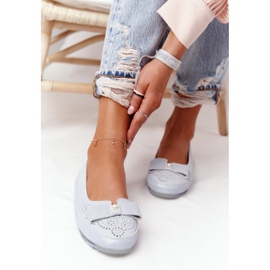 Rio Flore Ballerine Eco-Friendly in Pelle Blu 1