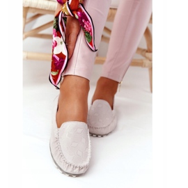 Mocassini in pelle ecologica Rio Flore Beige 1
