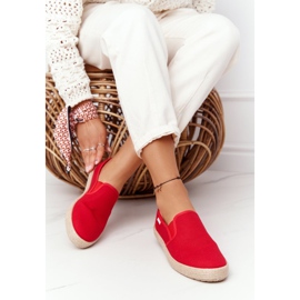 Espadrillas rosse su suola intrecciata Big Star DD274018 rosso 1
