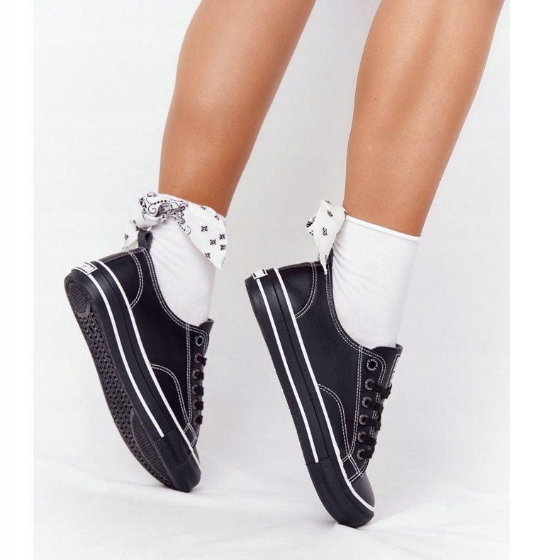 Sneakers da donna in pelle Big Star HH274145 Nere nero 1