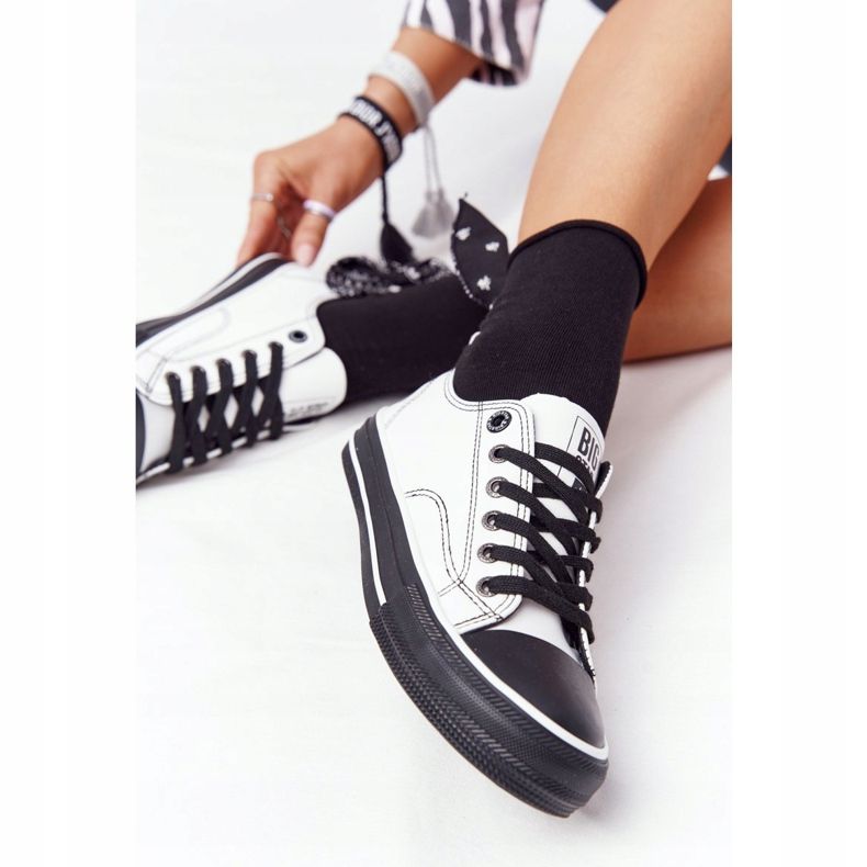 Sneakers da Donna in Pelle Big Star HH274147 Bianche e Nere bianca nero 2