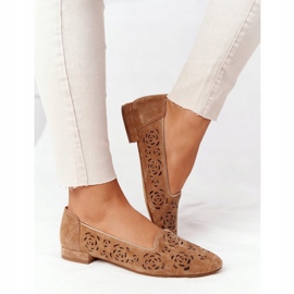 Mocassini traforati Sergio Leone BL627 Rosso marrone 2