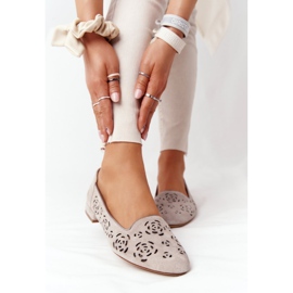 Mocassini traforati Sergio Leone BL627 Cappuccino beige 2