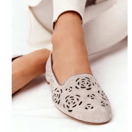 Mocassini traforati Sergio Leone BL627 Cappuccino beige 1