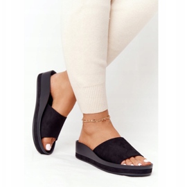 Pantofole Nere Con Zeppa Vinceza 21-17113 nero 1