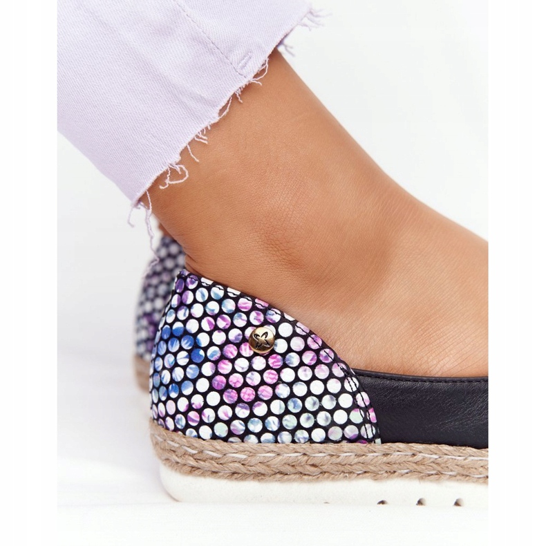 Maciejka 05056-01 Ballerine in pelle nera nero multicolore 1