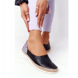 Maciejka 05056-01 Ballerine in pelle nera nero multicolore 2