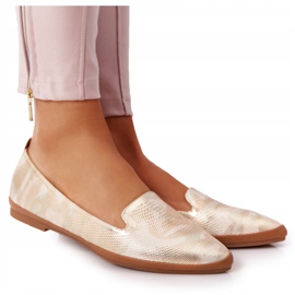 Sergio Leone ballerina lords beige/oro MK700 1