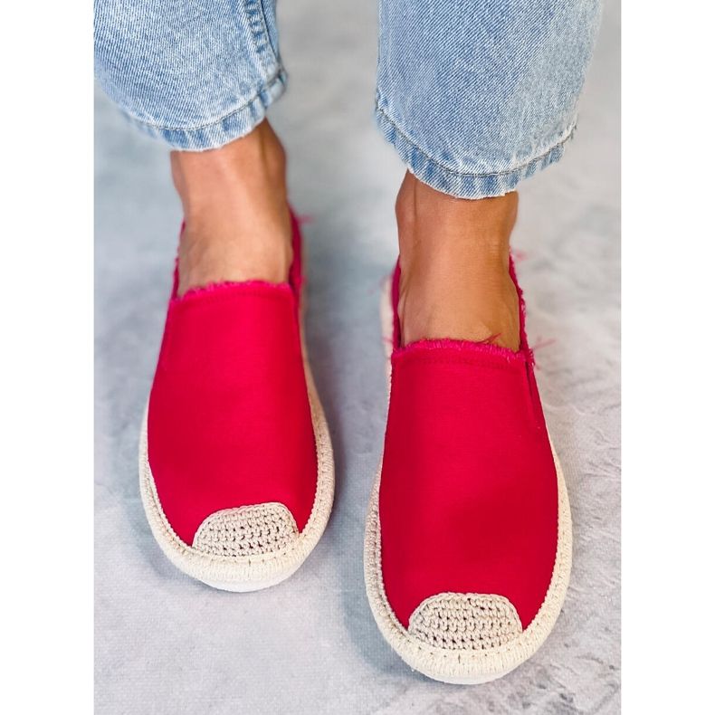 Espadrillas da donna rosse 7105 Red rosso 1