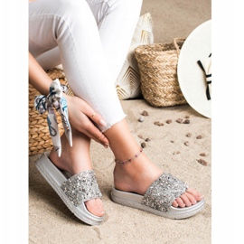 Seastar Pantofole alla moda sulla piattaforma d'argento 1