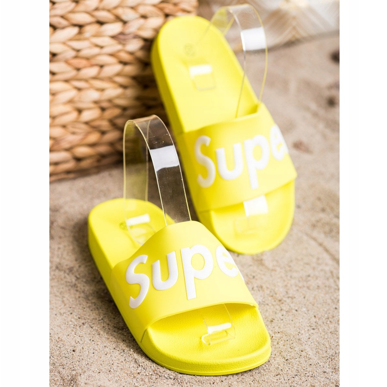 Seastar Pantofole in super gomma verde giallo 1