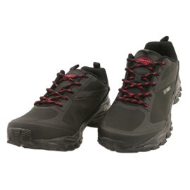 American Club Scarpe sportive allacciate ADI American soft-shell impermeabile HL17 nero rosso 1