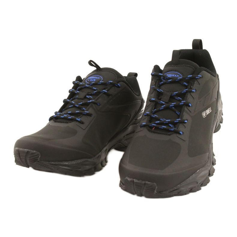 American Club Scarpe sportive allacciate ADI American soft-shell impermeabile HL17 nero blu 1