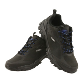 American Club Scarpe sportive allacciate ADI American soft-shell impermeabile HL17 nero blu 3