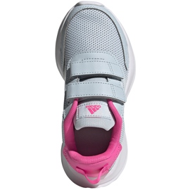 Adidas Tensaur Run C scarpe da bambino grigio-rosa FY9197 1