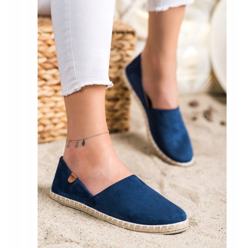 SHELOVET Espadrillas blu navy slip-on 1