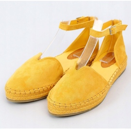 Espadrillas da donna con taglio miele 1219 Giallo 1