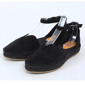 Espadrillas nere con taglio 1219 Black nero 1