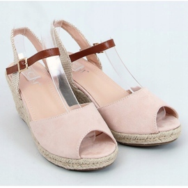 Espadrillas open toe beige 77-207 Nude marrone 1