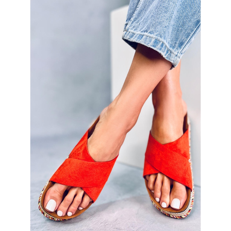 Ciabatte in sughero arancione LS016 Arancione arancia 1